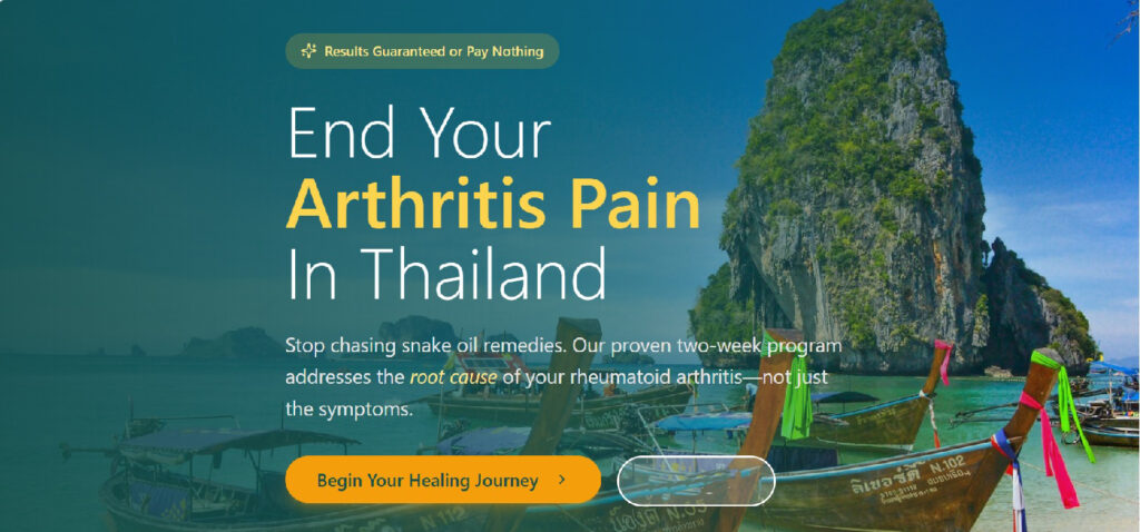 Arthritis cure in Thailand